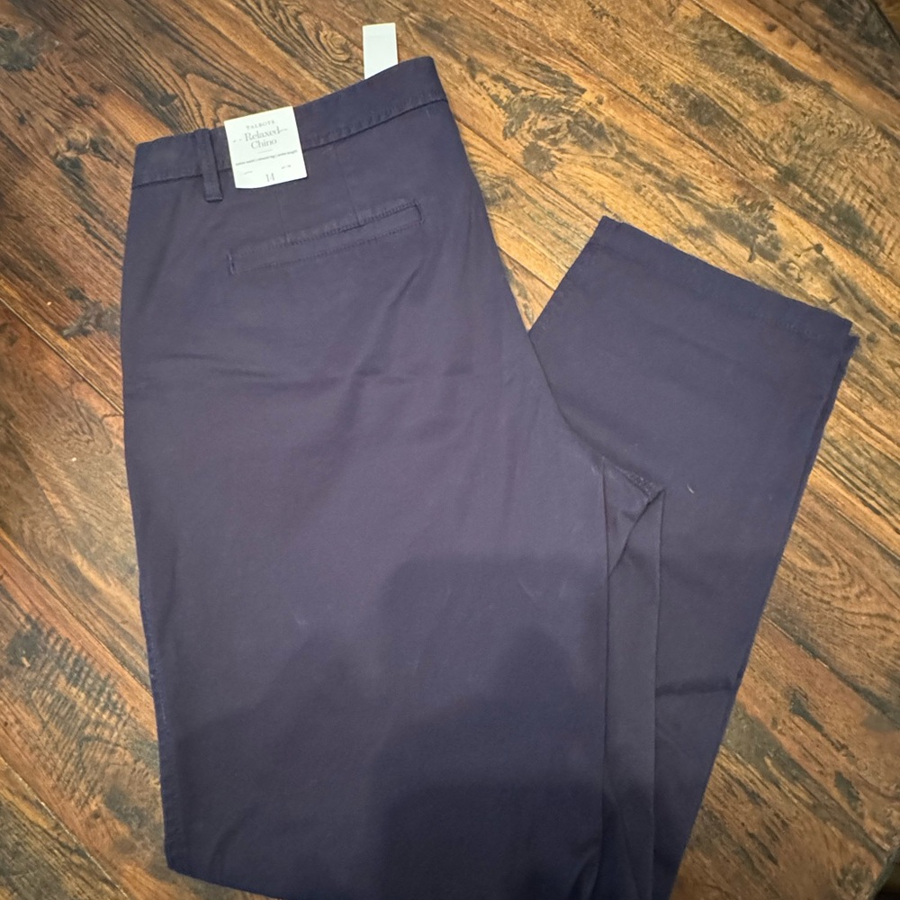 Talbots Women's Navy Straight Leg Pants